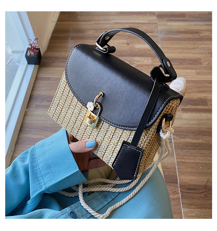 Straw Small Bag Handbags Popular New Trend Fashion Woven Messenger Bag Wild Shoulder Handbag