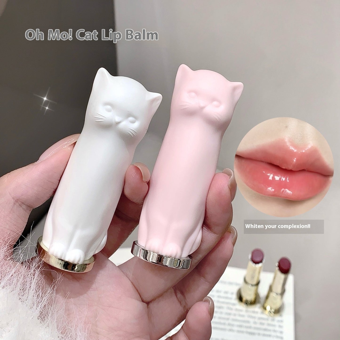 Meow Meow Moisturizing Colored Lipstick Anti-chapping Fade Lip Lines